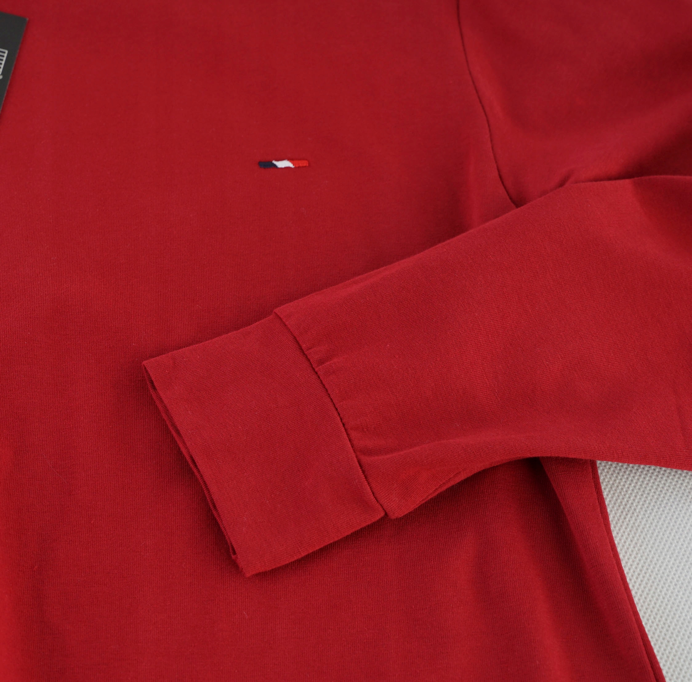 Bluzka koszulka męska z długim rękawem cienka na wiosnę 100 czarna M Rozmiar M