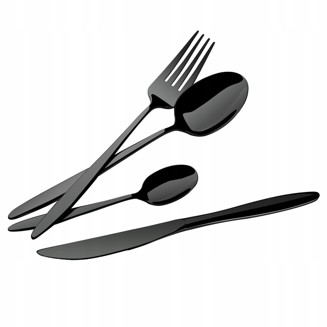 Príbory 24 Ks Berlinger Haus BH-3063 Lesk Shiny Black