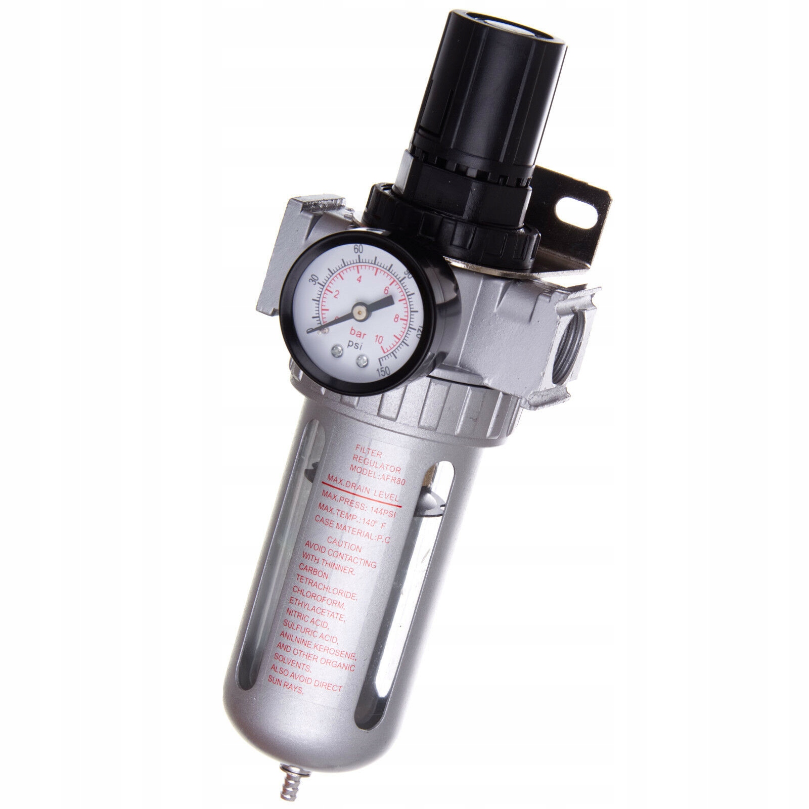 FILTR POWIETRZA ODWADNIACZ REDUKTOR 40UM DO KOMPRESORA 1/2 REGULATOR