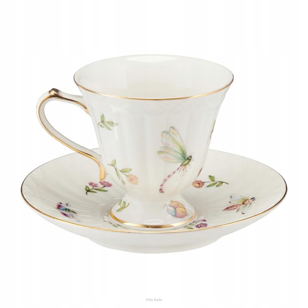 Villa Italia LEDA IVORY Filiżanka ze spodkiem Marka Villa Italia