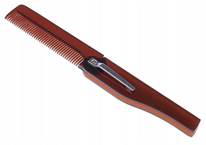 GRZEBIEŃ KIESZONKOWY SKŁADANY Z KLIPSEM 2 KOLORY Marka inna marka