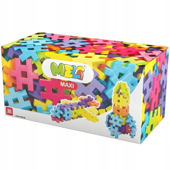 

Klocki Konstrukcyjne Wafle Meli Maxi 50 elementów