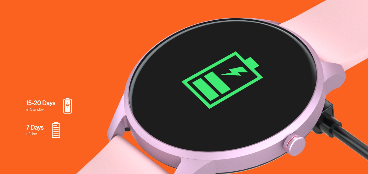 CUBOT Smartwatch C9 IP68 TETNO SPORT Kolor różowy