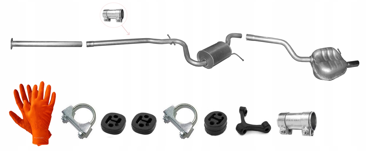 Škoda Octavia II 1.2 TSi 77 kW (od roku 2010) Hatchback Kombi Výfukový Systém