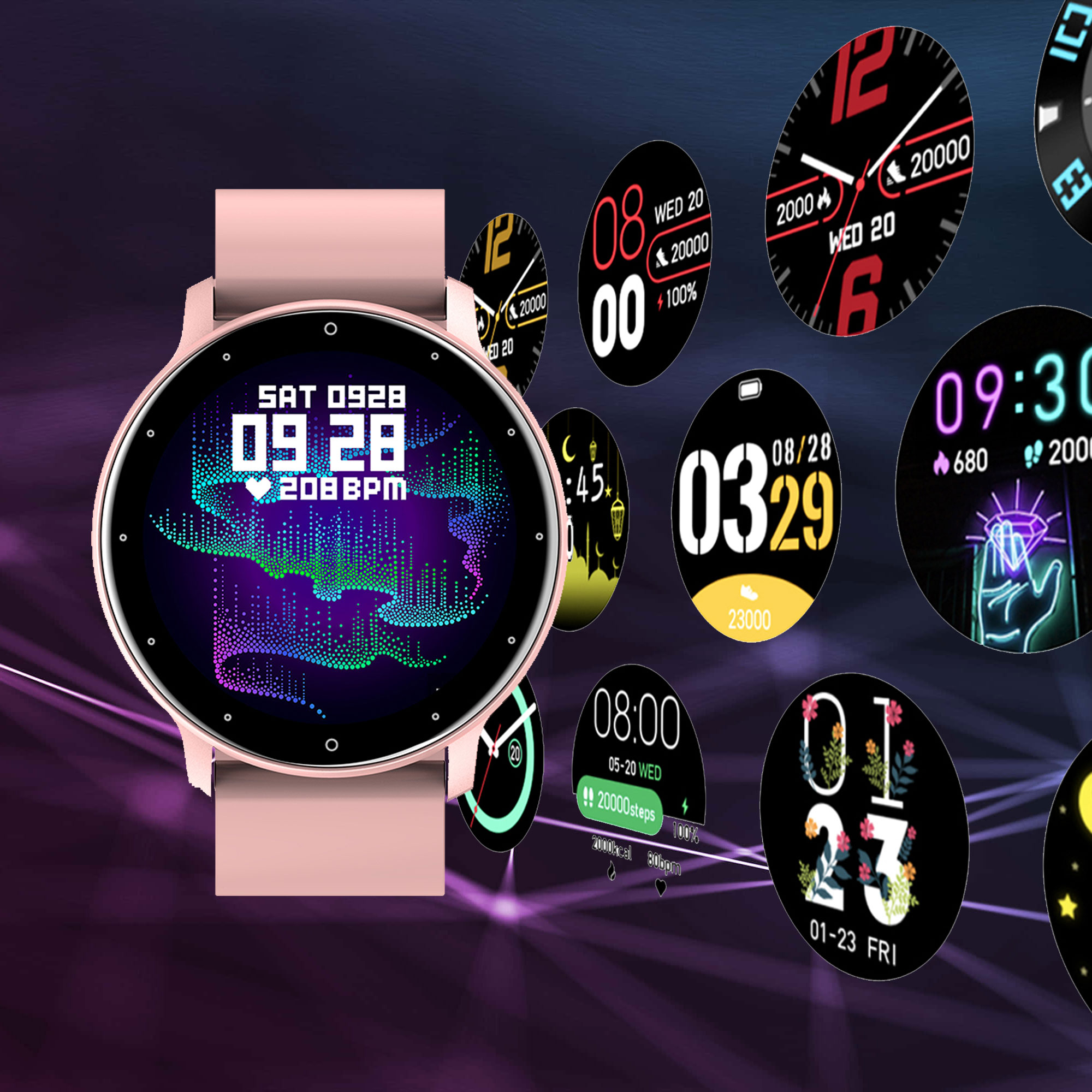 Смотреть SmartWatch Sms Steps Pulse Menu #7