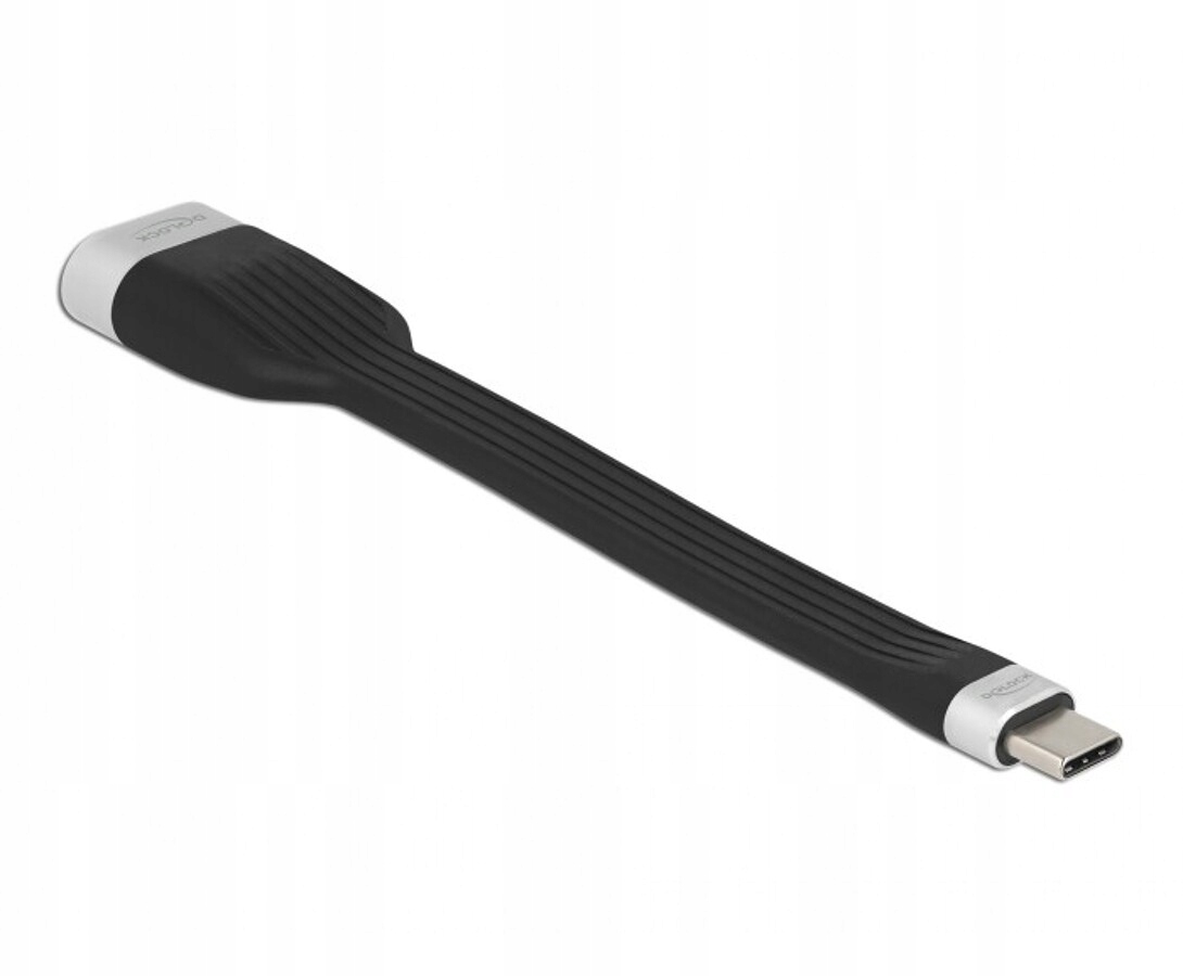 Płaski kabel wstążkowy FPC z USB-C do HDMI DP Alt Mode 4K 60Hz Delock 86729