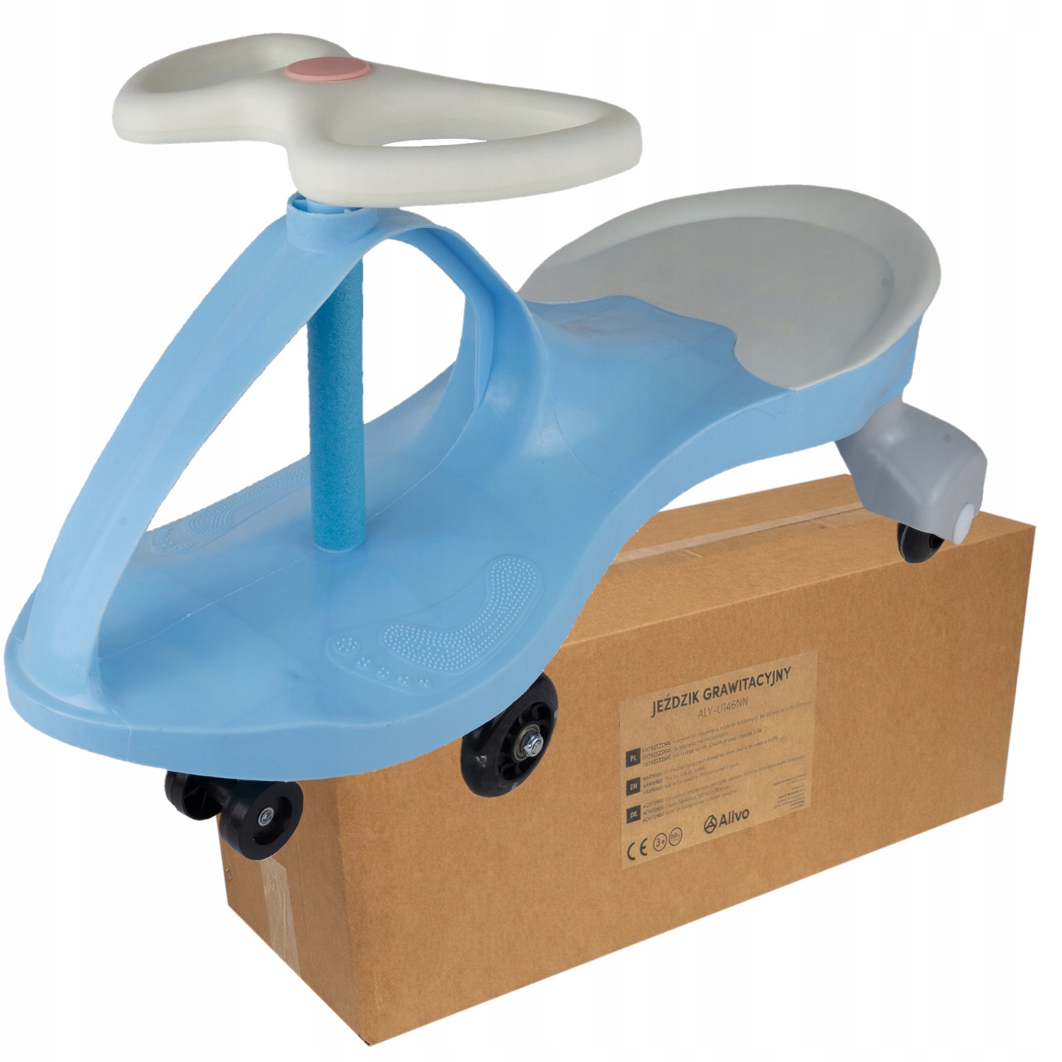 Jeździk Pchacz Grawitacyjny Auto 50kg Kółka zabawki dla 3 latka chłopca