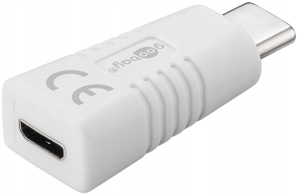 Adapter wtyk USB-C gniazdo microUSB BIAŁY Goobay