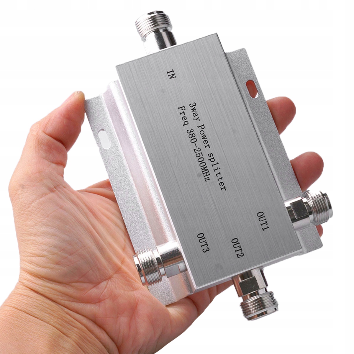 SPLITTER ROZDZIELACZ DO WZMACNIACZ GSM 3-DROŻNY Zysk - uplink 0 dB