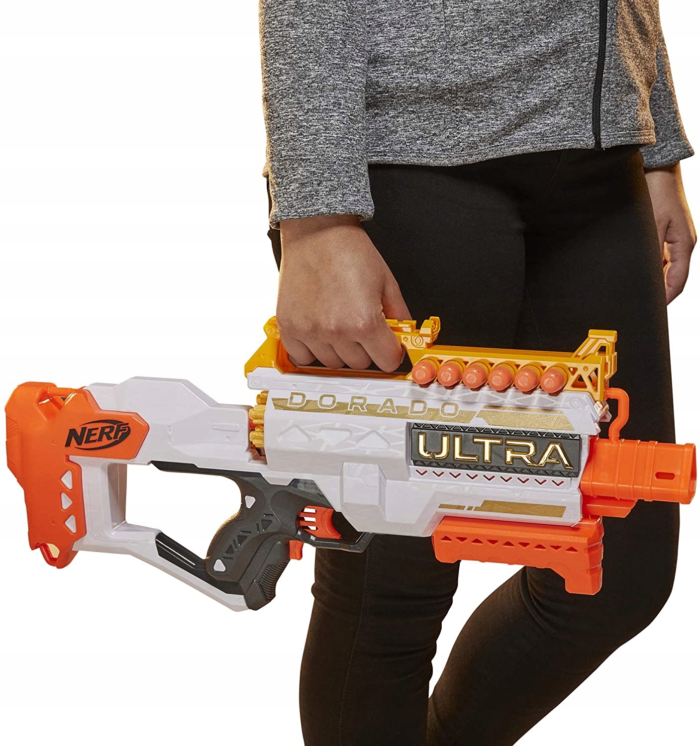 HASBRO NERF KARABIN DORADO WYRZUTNIA 12 STRZAŁEK Marka Hasbro