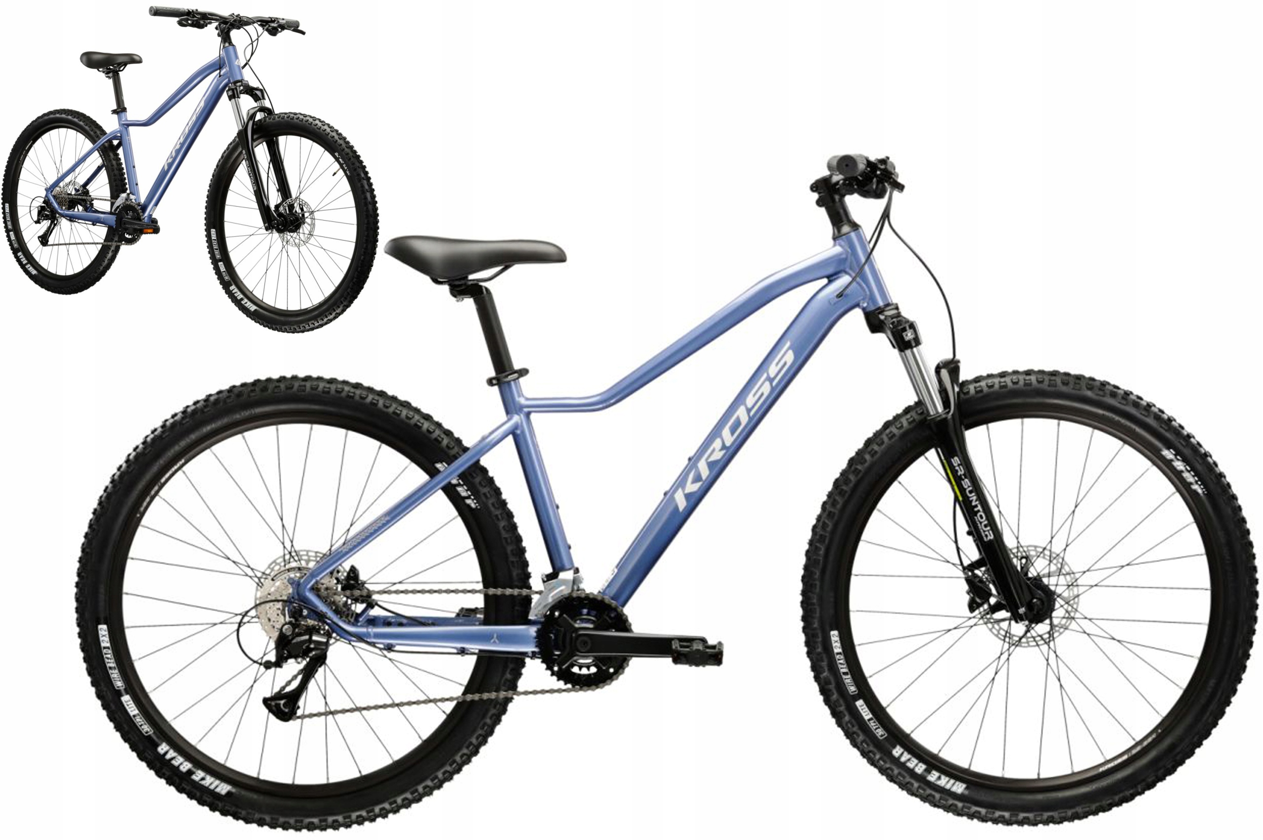 Rower 29" Mtb Kross Lea 4.0 rama M 17" niebieski srebrny R25