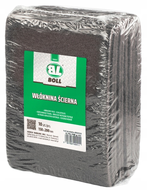 Włóknina Ścierna Szara Ultra Fine P800 Arkusz 0022022 Boll