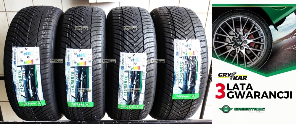 Opony 215/55R16 Greentrac Season Master 4szt. 2025r C/B/71dB 3 lata gwar.
