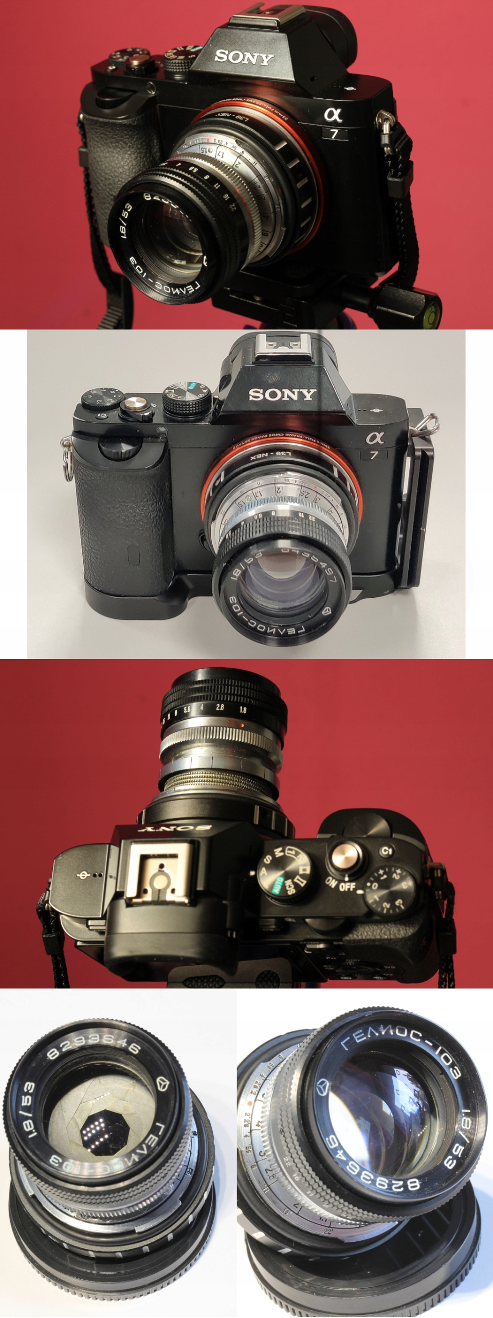 Kiev Helios 103 1,8/53 NEX ostry bokeh makro Marka Arsenal