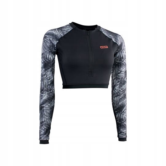 lycra top Ion Shorty Ls women black-flowers Velikost: 38/M