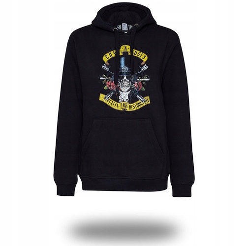 Mikina Amplified Guns N Roses Top Hat Skull Hoodie vel. S Licence