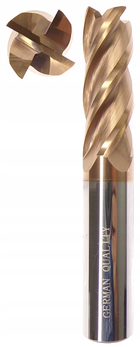 Frez Węglikowy 8mm 55HRC Fi8 Vhm Palcowy 4 Pióra 55 Hrc TiSiN 8x20x60