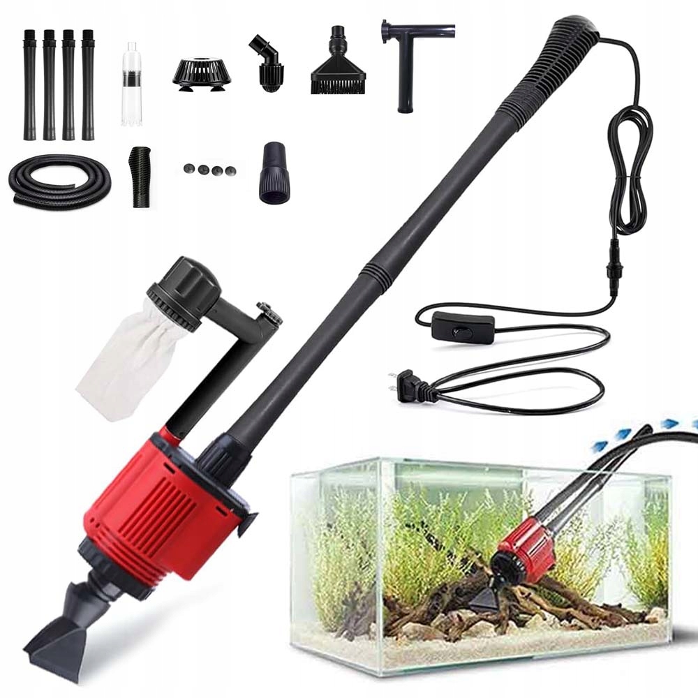 Levně 6V1 Elektrický Vysavač Sifonový Filtr Pro Čištění Akvária 28W