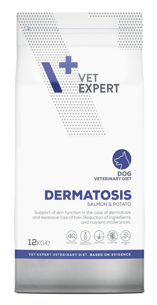 VetExpert 4t vet diet Dog Dermatosis 12kg łosoś