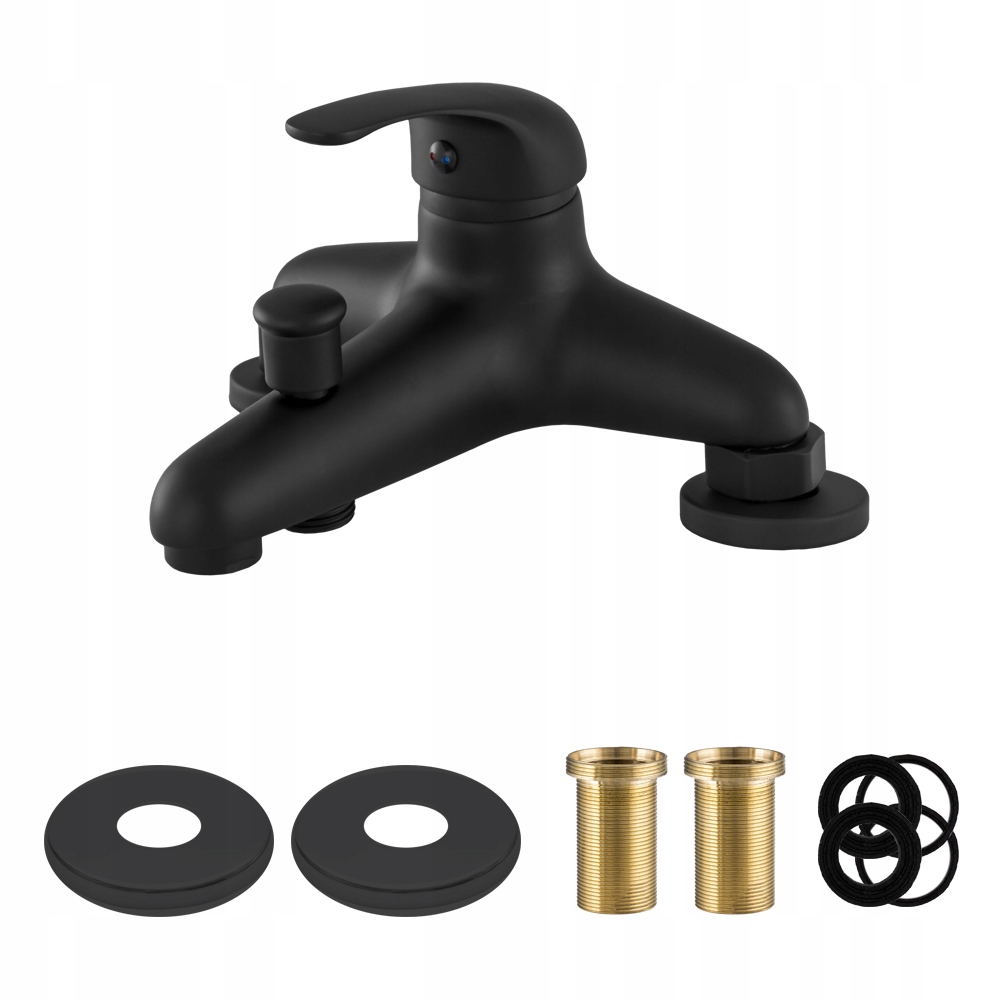 Čierna Vaňová Batéria Klasická Do Kúpeľne 2-OTVOROVÁ Alfa