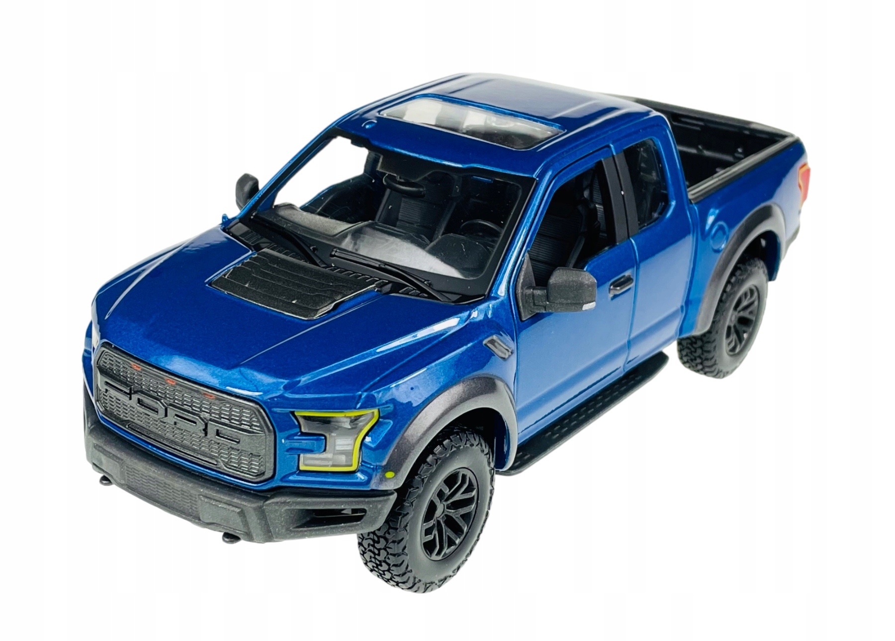 Maisto 2017 Ford Raptor Modrá 1:24 Nový Kovový Model 31266
