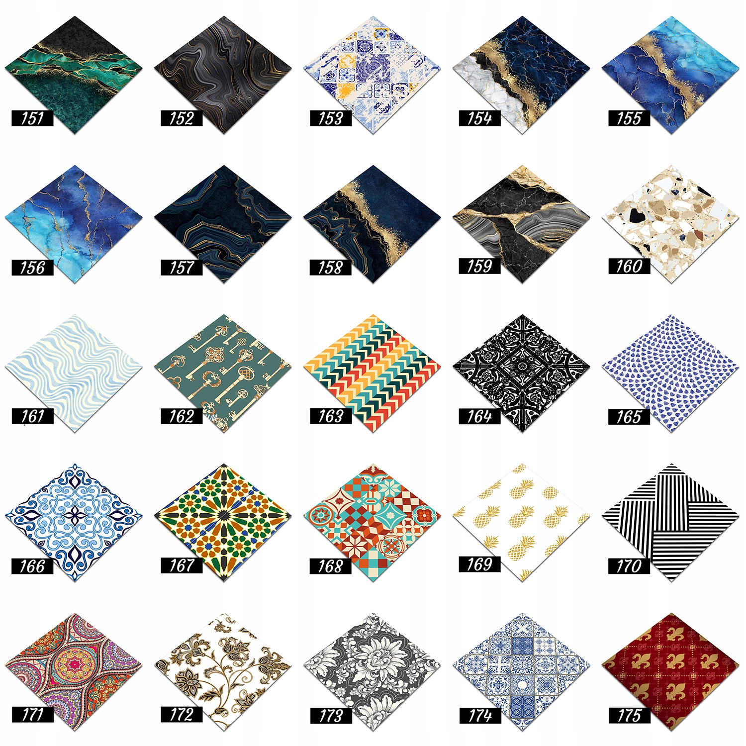 Kafel dekoracyjny płytka winyl Piękna mandala 9szt Szerokość produktu 30 cm