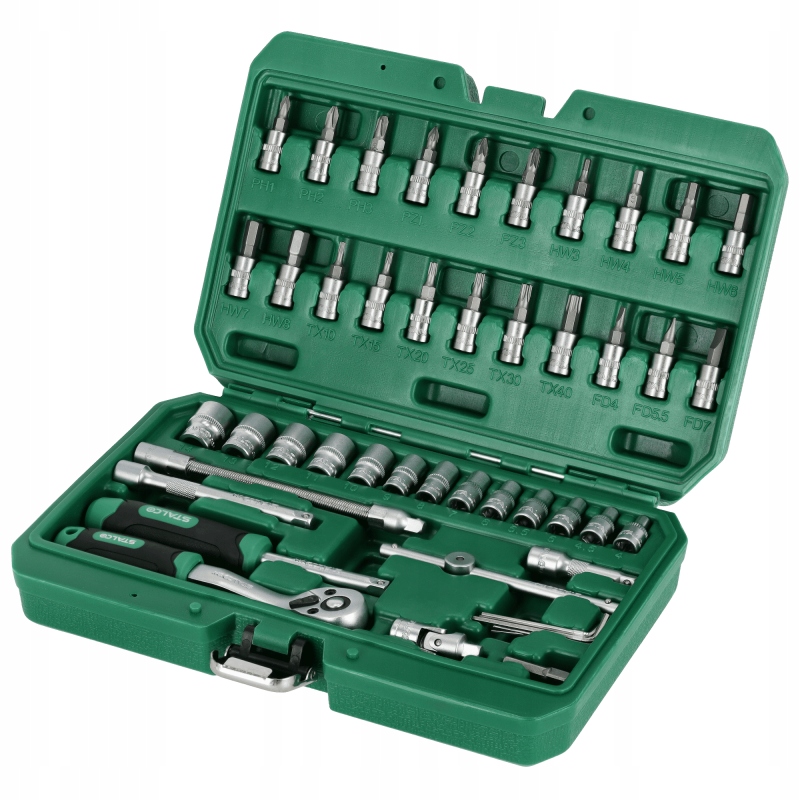 Świąteczny Zestaw Kluczy Nasadowych 48el Stalco