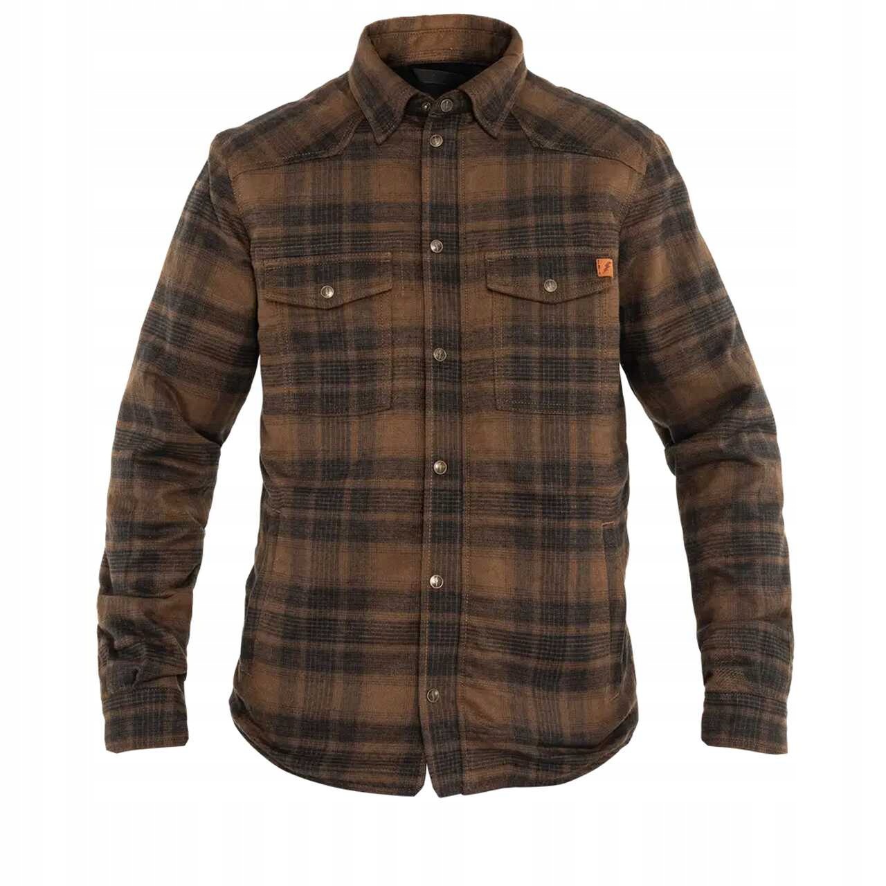 Motocyklová košeľa John Doe Motoshirt Jacket Brown XXL
