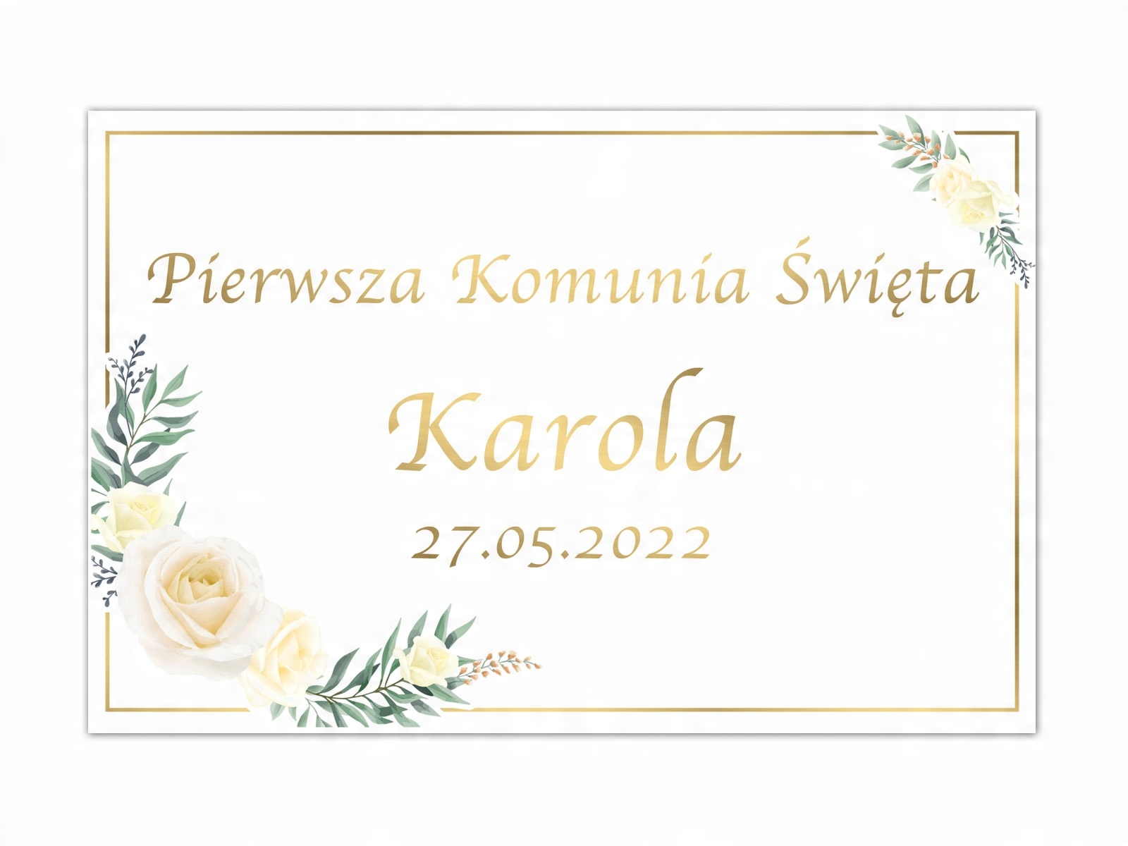 

Duży plakat komunijny Personalizowany 60x40cm