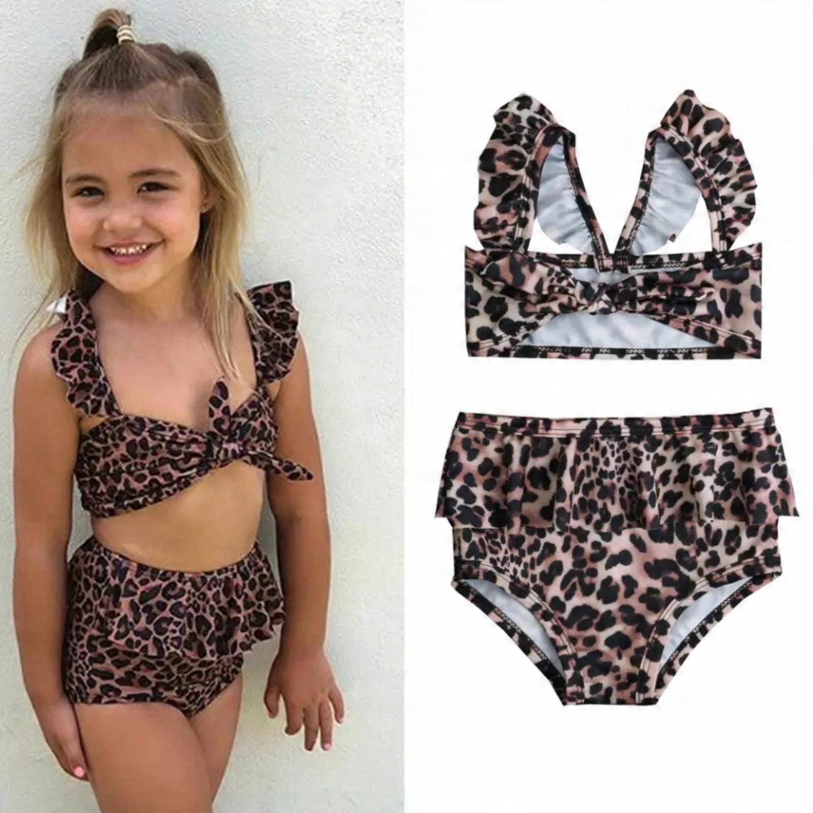 

Strój kąpielowy dwuczęściowy bikini panterka 104