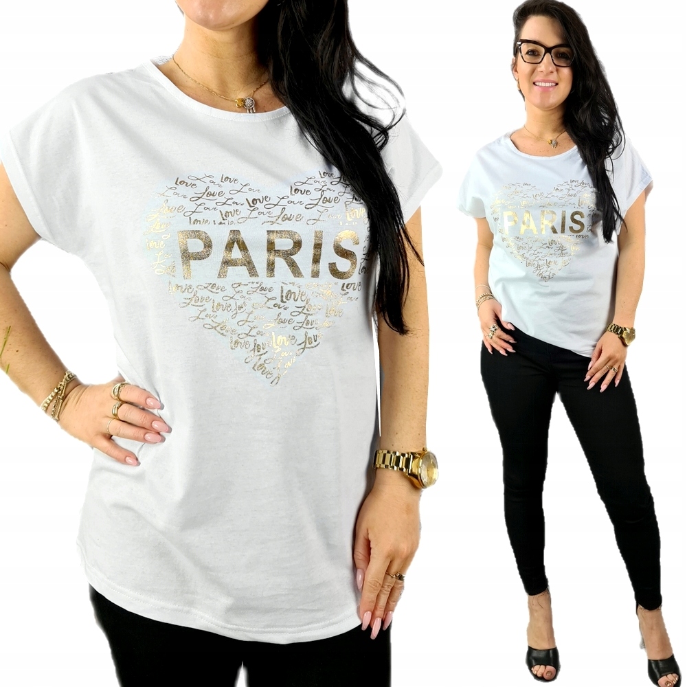 

Bluzka koszulka Kobiecy Tshirt Top print 3XL
