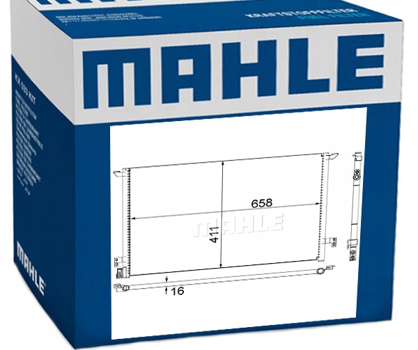 295 000S - РАДИАТОР КОНДИЦИОНЕРА OPEL VECTRA C 2.0 DTI 2.2