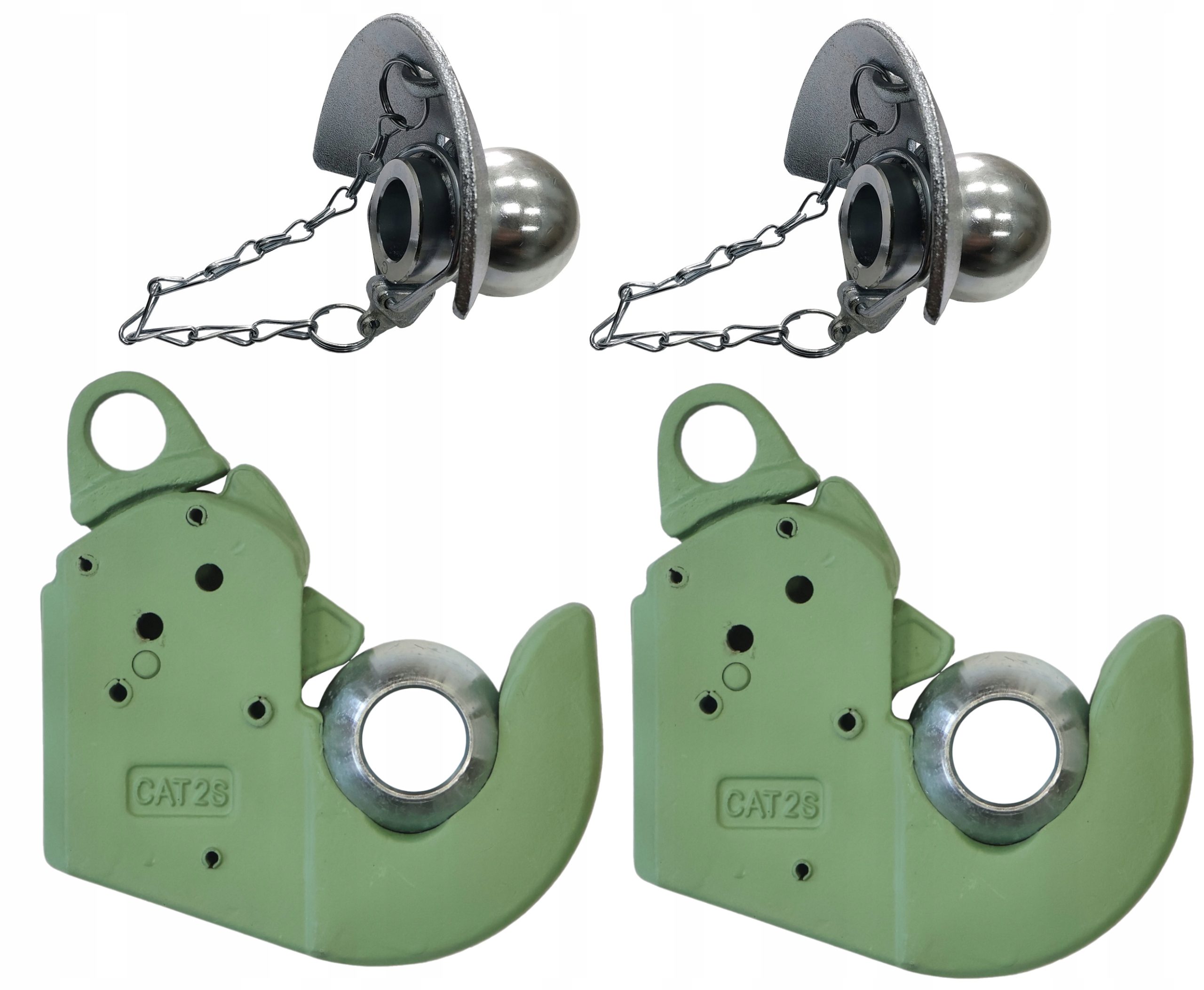 2x Hák pro svařování s kuličkami Tuz. Spodní Zvedáky,