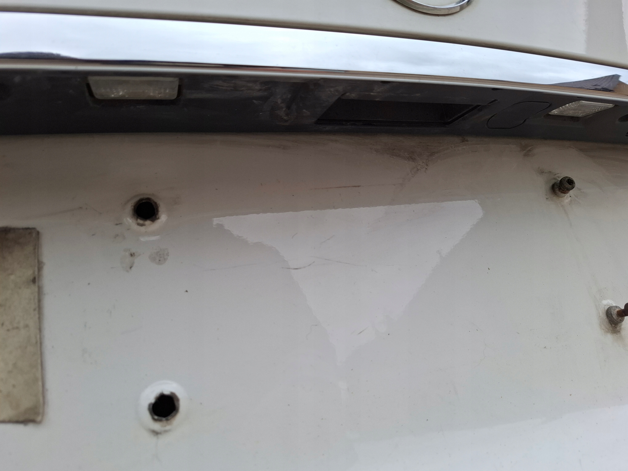 C KLASA W204 LIFT 14r sedan boot doors rear part BIALA