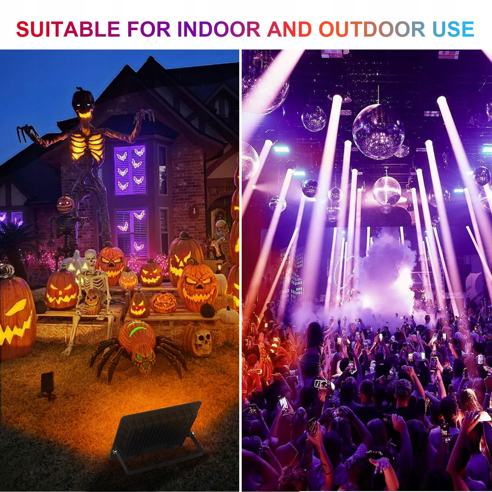 Reflektor LED RGB Z Pilotem Wodoodporny 16 Kolorów 50W IP66 JBDUSN — miniatura 6