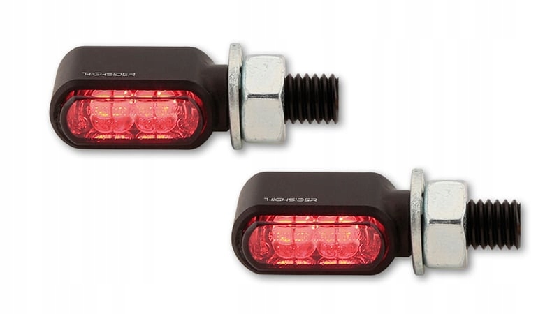 Highsider Cnc Led 3v1 zadné, brzdové svetlo, blinker Little Bronx, čierne, tó