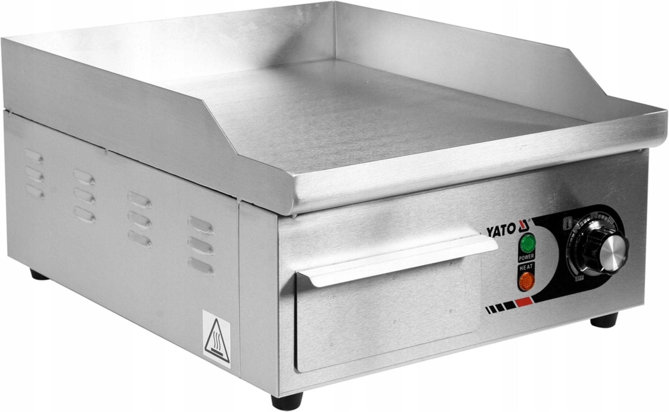 ELEKTRYCZNA PŁYTA GRILL GŁADKA 360MM YATO YG-04584