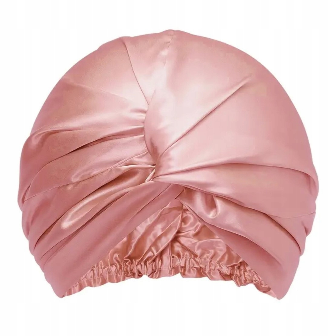 Hedvábná Čepice Do Vlasů 100% Movří Hedvábí Přírodní Růžová