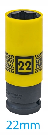 Nasadka 1/2 udarowa do kół Felg Alu 22mm King Tony Ciękościenna 494522M