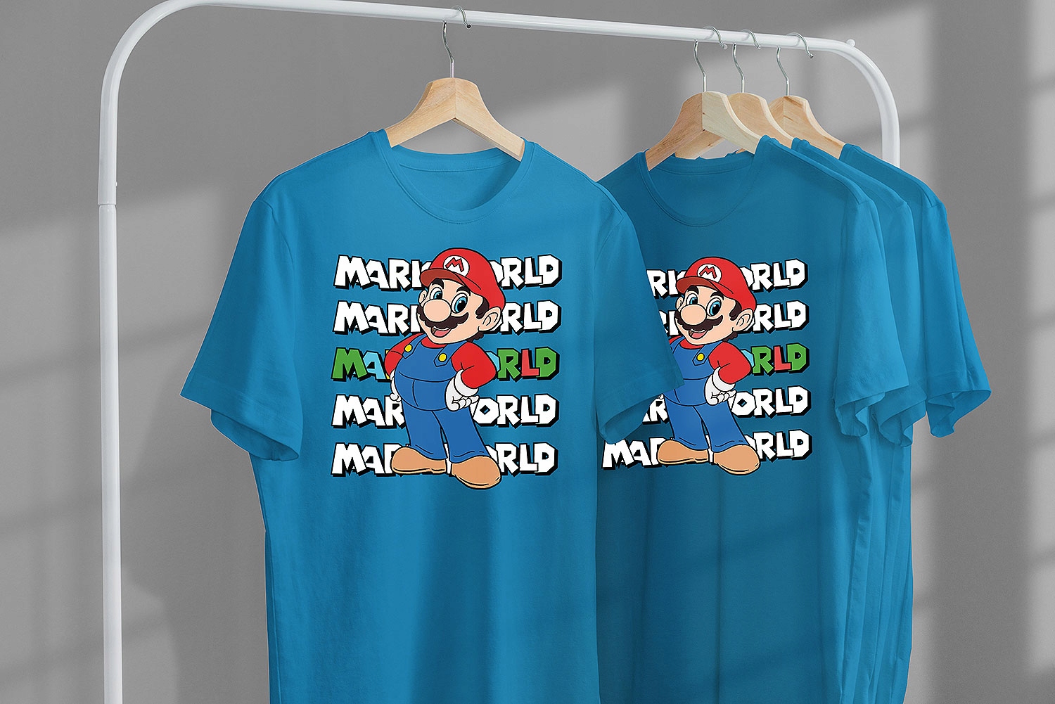 ZESTAW 3W1 KOSZULKA DLA DZIECI TATUAŻE NAKLEJKI SUPER MARIO BROS 152 JAKOŚĆ Marka inna