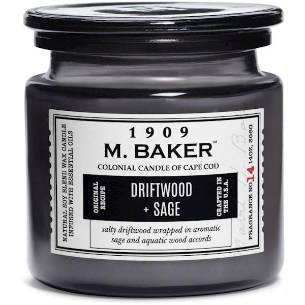 Sójová svíčka M. Baker Driftwood & Sage 396 g