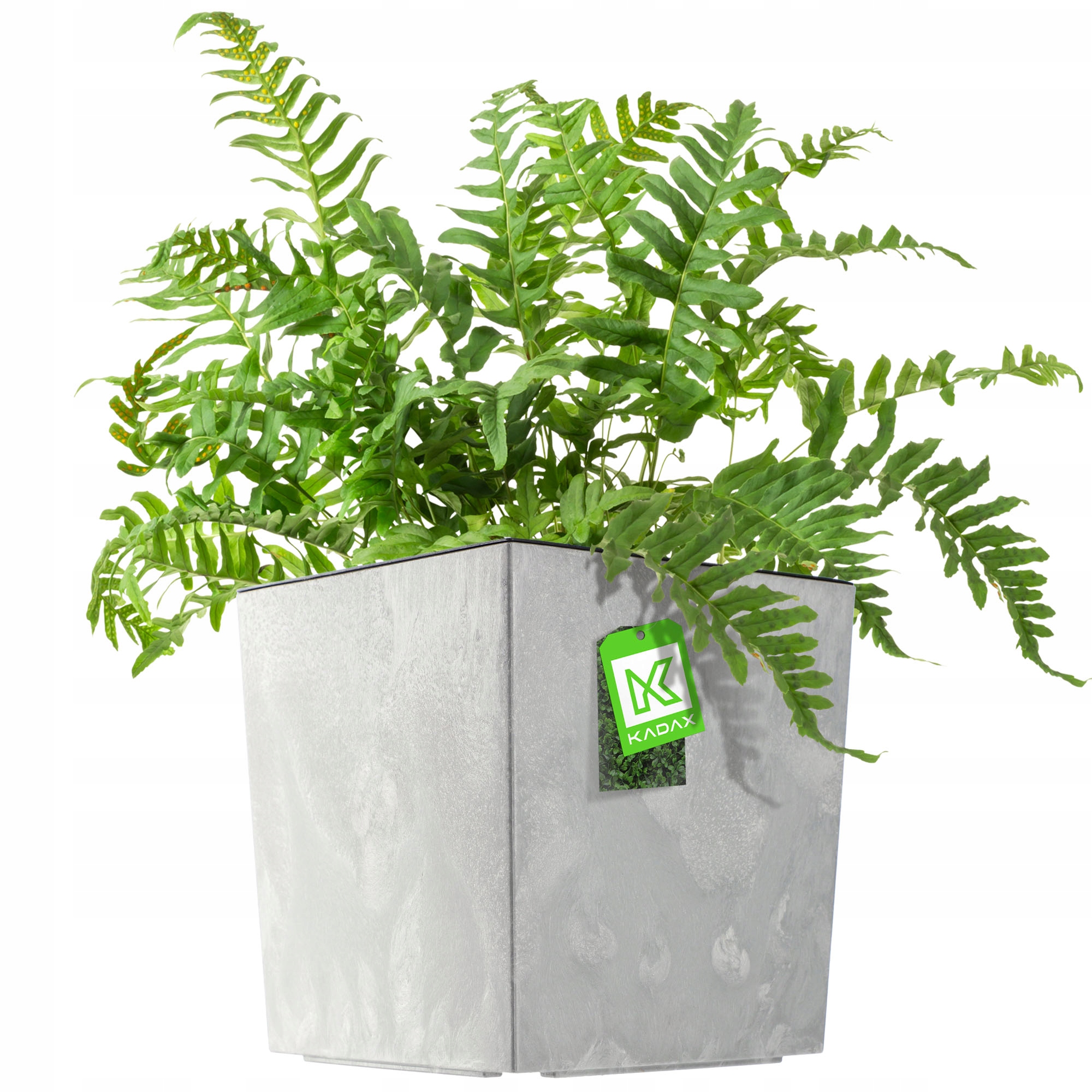 Květináč Květináč 30cm Obal Na Květináč Plastový Záhon Šedý+ Náplň