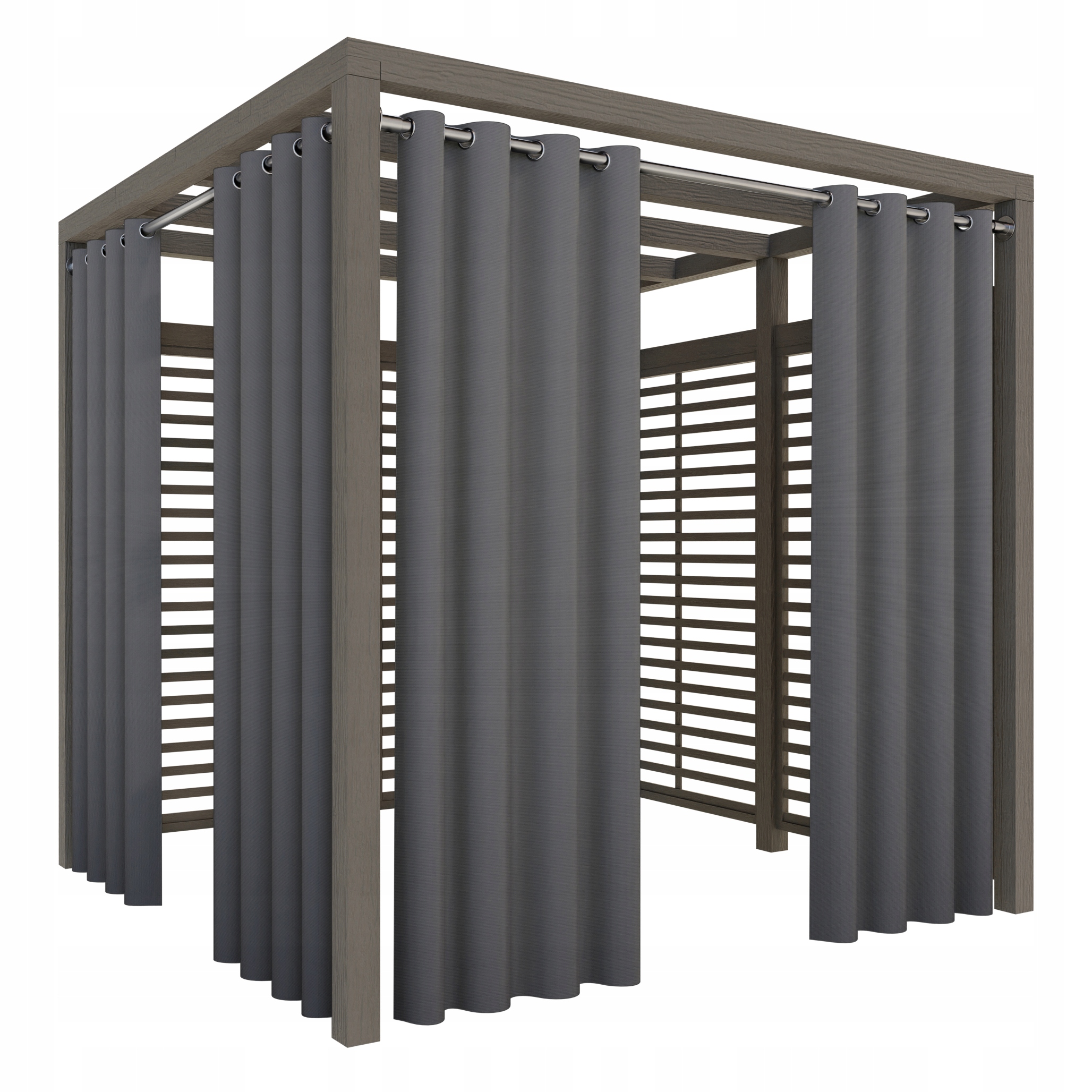 ZASŁONY OGRODOWE 155x240 DO ALTANY NA PRZELOTKACH WODOODPORNE ZEWNĘTRZNE