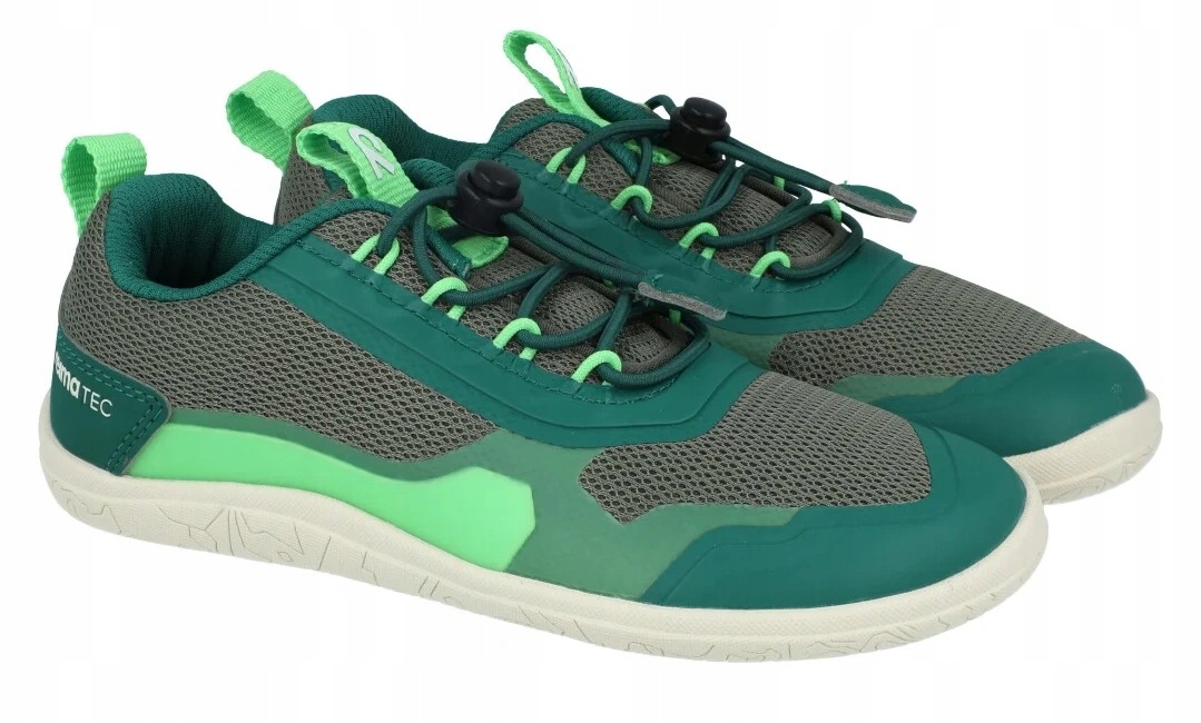 Sneakersy barefoot Reima Tallustelu zielony młodzieżowe membrana R. 38