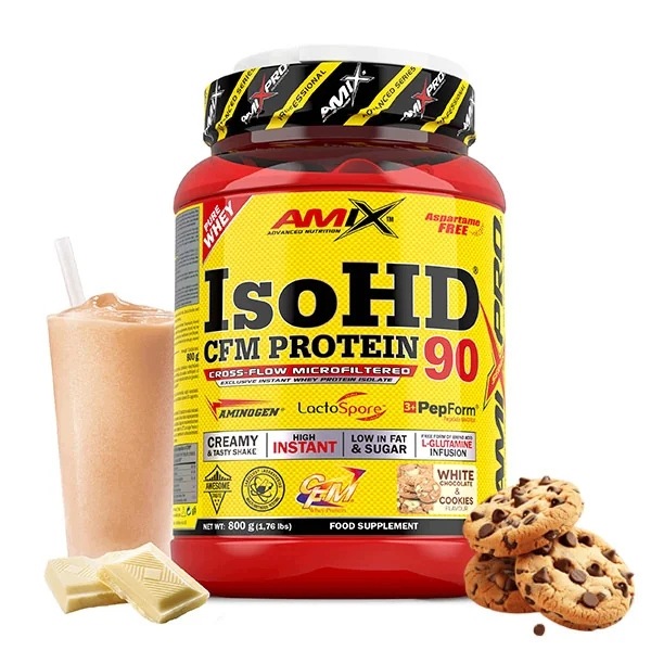 Syrovátkový Izolát Bílkoviny Whey Isolate bez cukru Sušenka bílá čokoláda