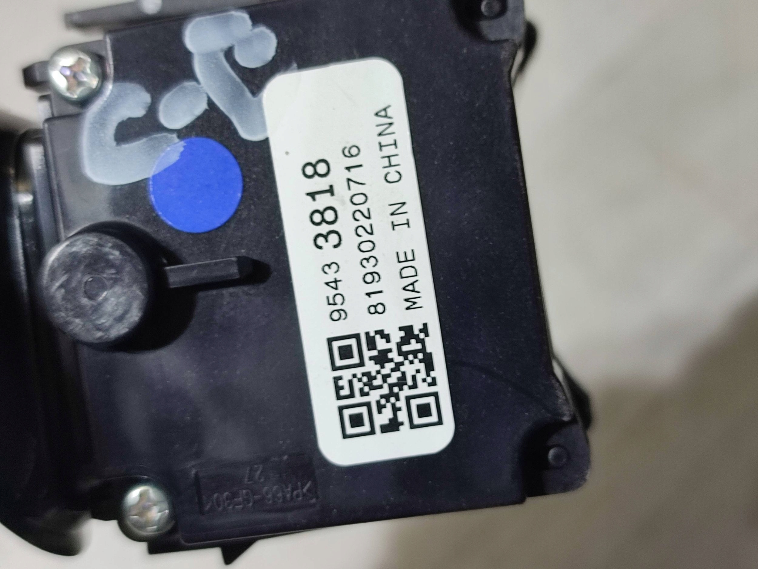 Opel Corsa E 2018 Manetka wiper control