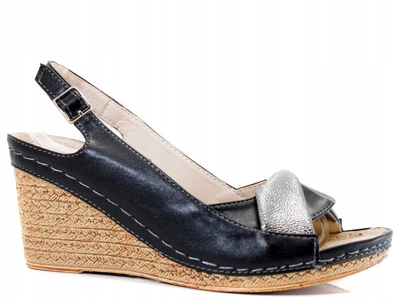 

Sandały Na Koturnie czarne Fashion 27 38