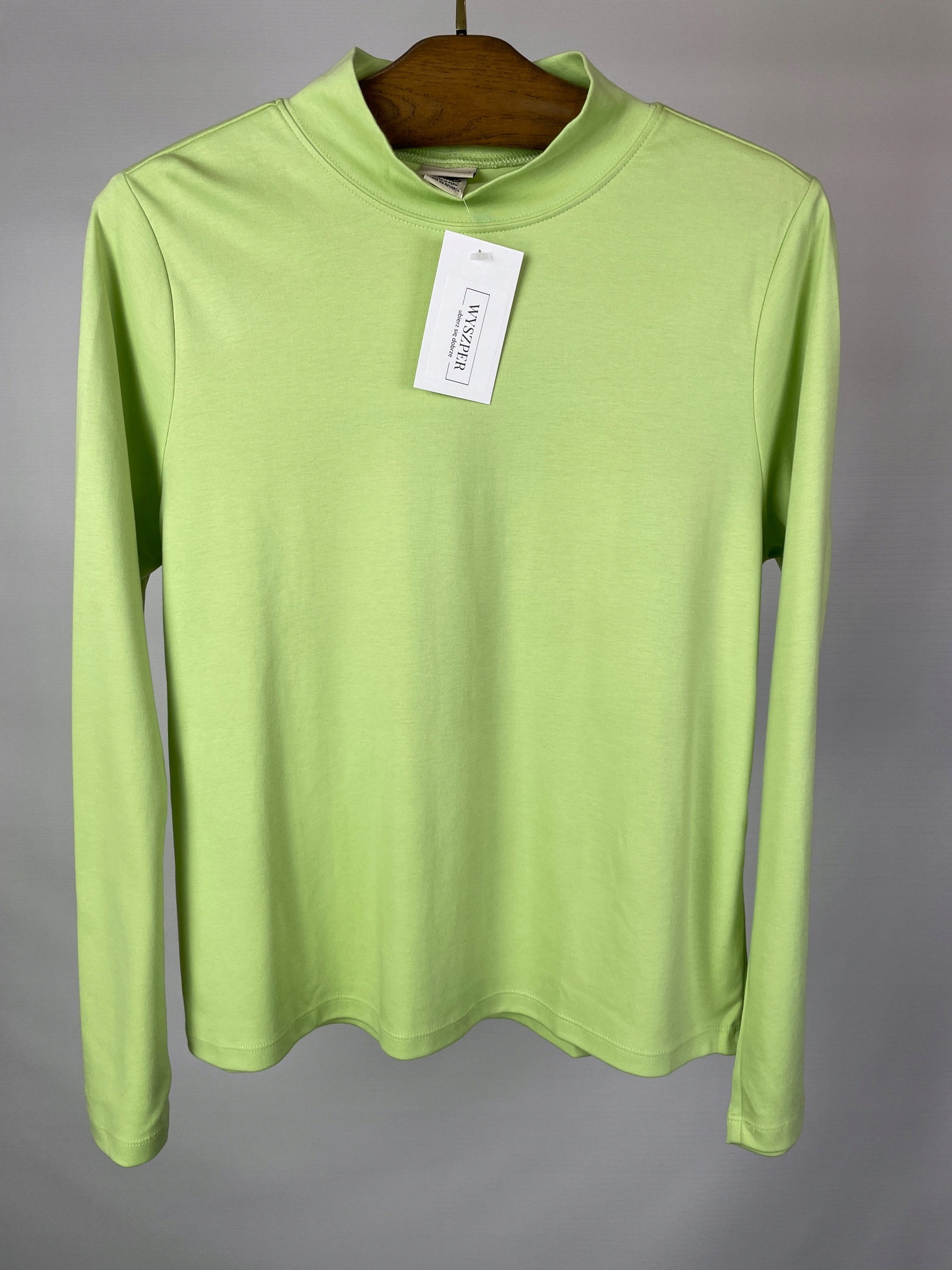 Golf damski zielony basic gładki 100% supima cotton L.L. Bean r. L Materiał dominujący bawełna