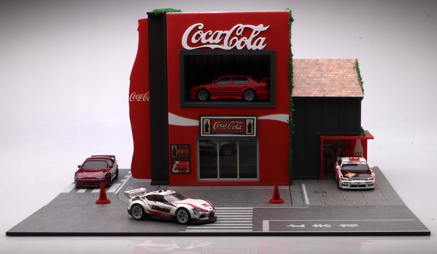 Japonské Street View Coca-Cola Showroom Diorama