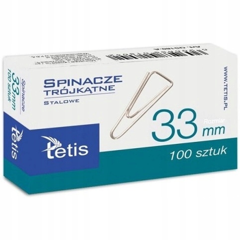 

Spinacz trojkątny 33mm (100szt. GS180-C Tetis